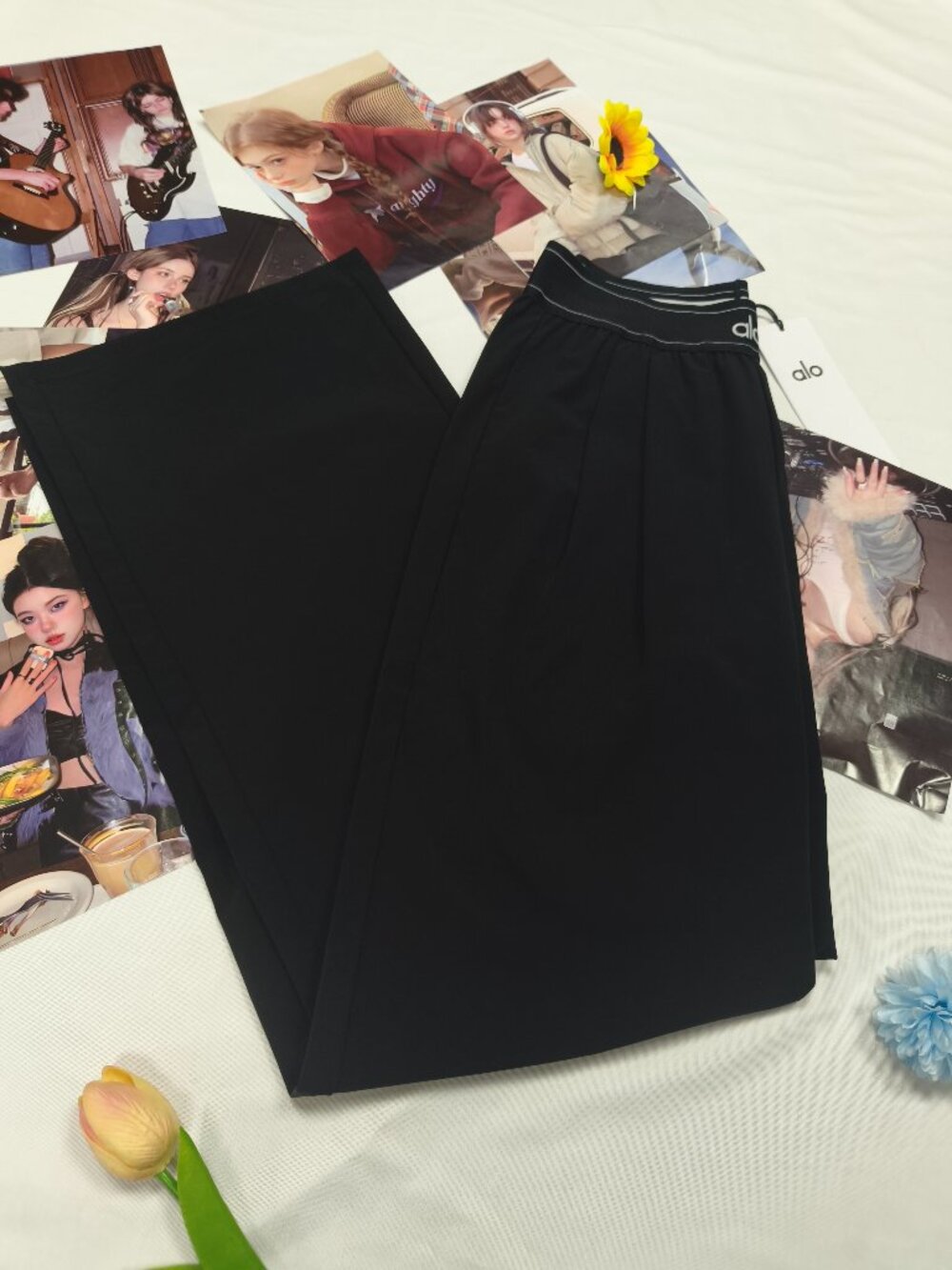 NWT Alo Yoga Straight Leg Trouser Black (Regular) Essential wardrobe staple😁💓 - Picture 2 of 8